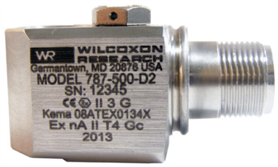 Model 787-500-D2 Class I, Division 2 Certified Low-Frequency Accelerometer